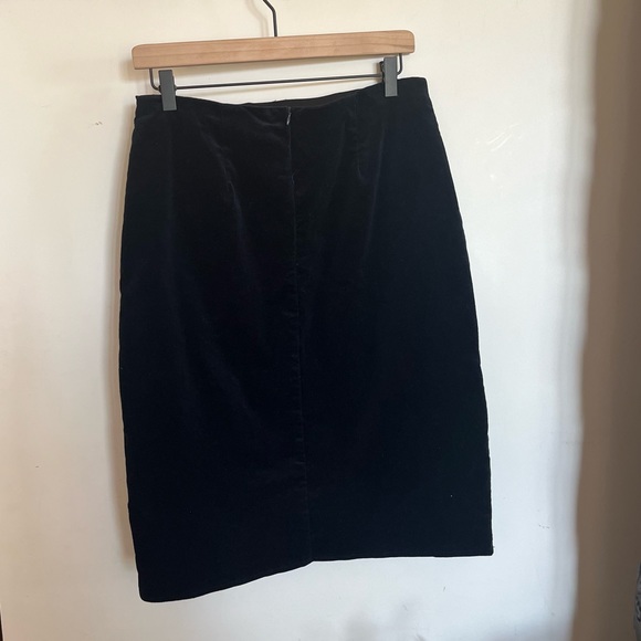 The Main Street Exchange Navy Corduroy Pencil Skirt - Picture 3 of 8